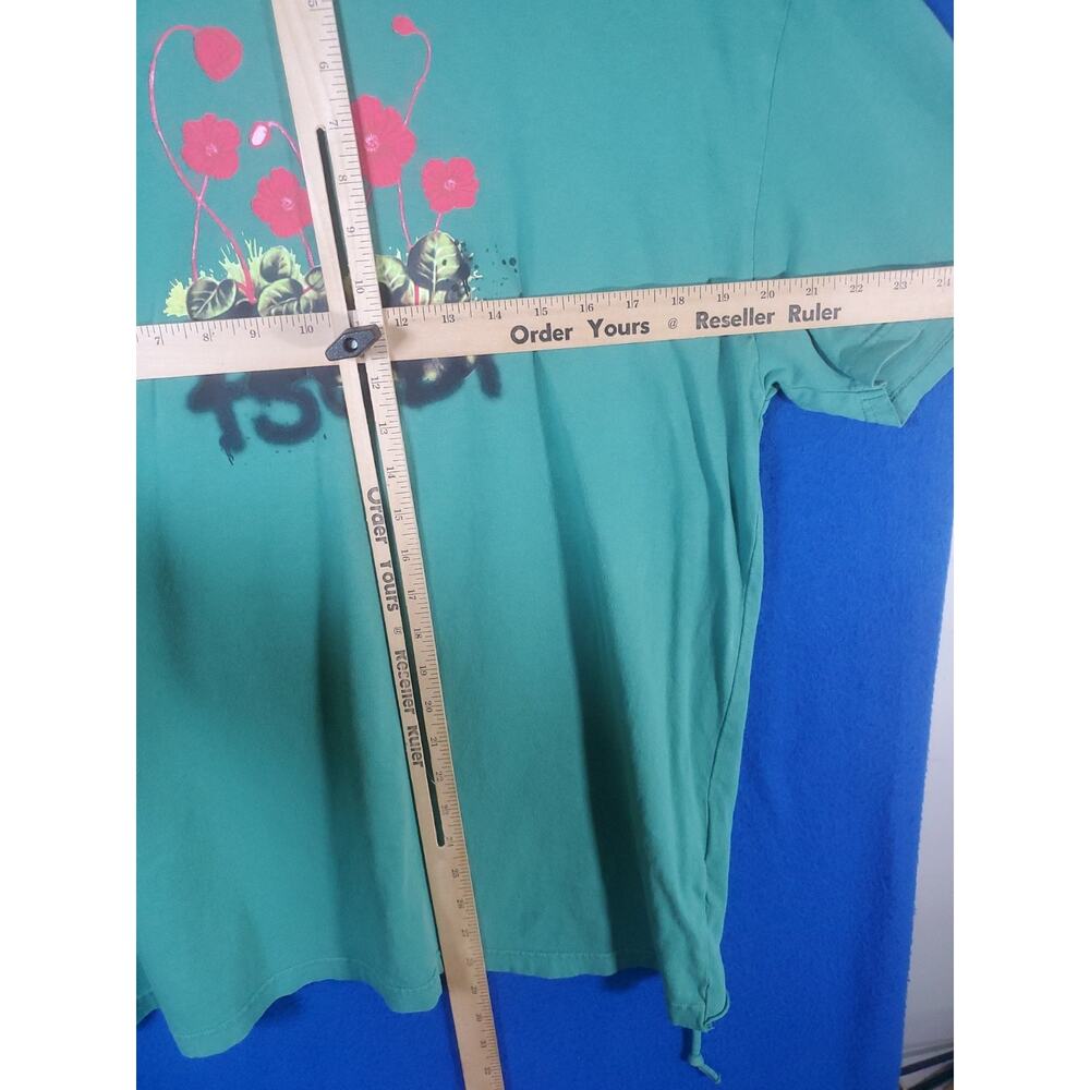 Ksubi Mens Graphic T-Shirt Mens Size Medium Teal Green Streetwear - Picture 8 of 16